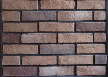 Tijolo exterior do falso do cimento da cor 3D de Multipul com decoração da parede