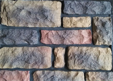 Painéis de parede de pedra exteriores do falso, multi - painéis da rocha do falso da forma