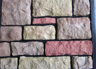 Pedra artificial da parede da cor múltipla para a decoração interna/da parte externa parede