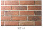 telhas finas do tijolo do folheado da parede 3D21-1 artificial resistente ao calor durável para a espessura exterior de 12mm