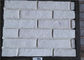 Superfície exterior do sólido da espessura 10-15mm da decoração do tijolo do falso branco