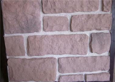 Decore telhas falsificadas da parede de pedra, superfície do sólido da coberta de parede da rocha do falso