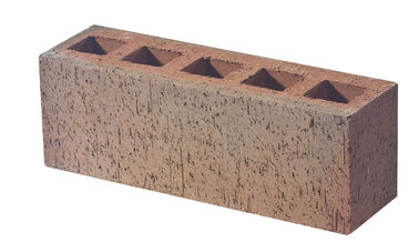 Blocos da argila do tijolo/cavidade da argila dos furos do vermelho cinco para a construção de construção da parede