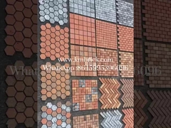 Blocos de barro vermelho recuperados Amostra gratuita para parede de fundo 240*50*20mm