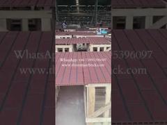 Dividir Telhas Exterior Tijolo Fino Efeito Vermelho Revestimento Fácil Construção